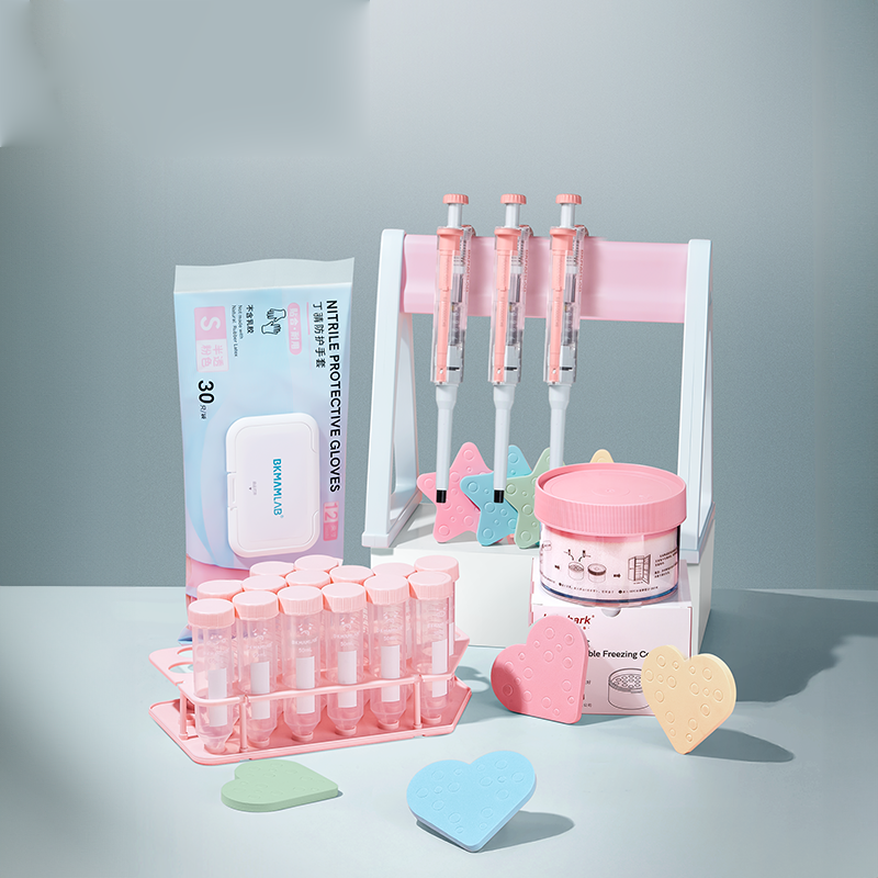 Pink Gloves Centrifuge Tube Rack Pipette and Pipette Rack Color Water Floating Program Cooling Box