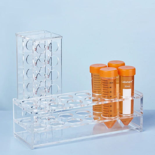 0.2/0.5/1.5/2/5/7/10/15/25/50/100ml Rack Laboratory Acrylic Tube Rack Tube Holder