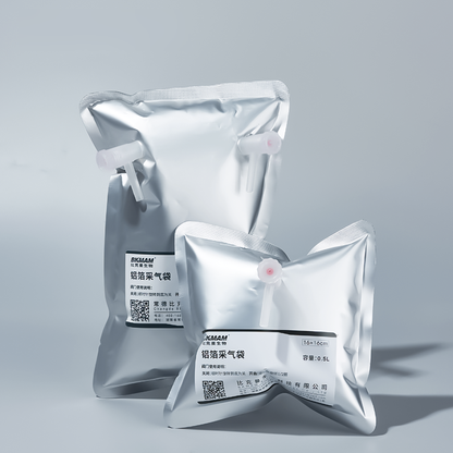 Lab Single & Double Valve Odor Gas Sampling Bag 0.1l-15l Range Aluminum Gas Collection Bags