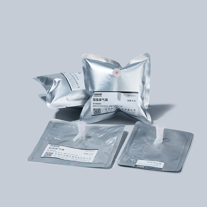Lab Single & Double Valve Odor Gas Sampling Bag 0.1l-15l Range Aluminum Gas Collection Bags