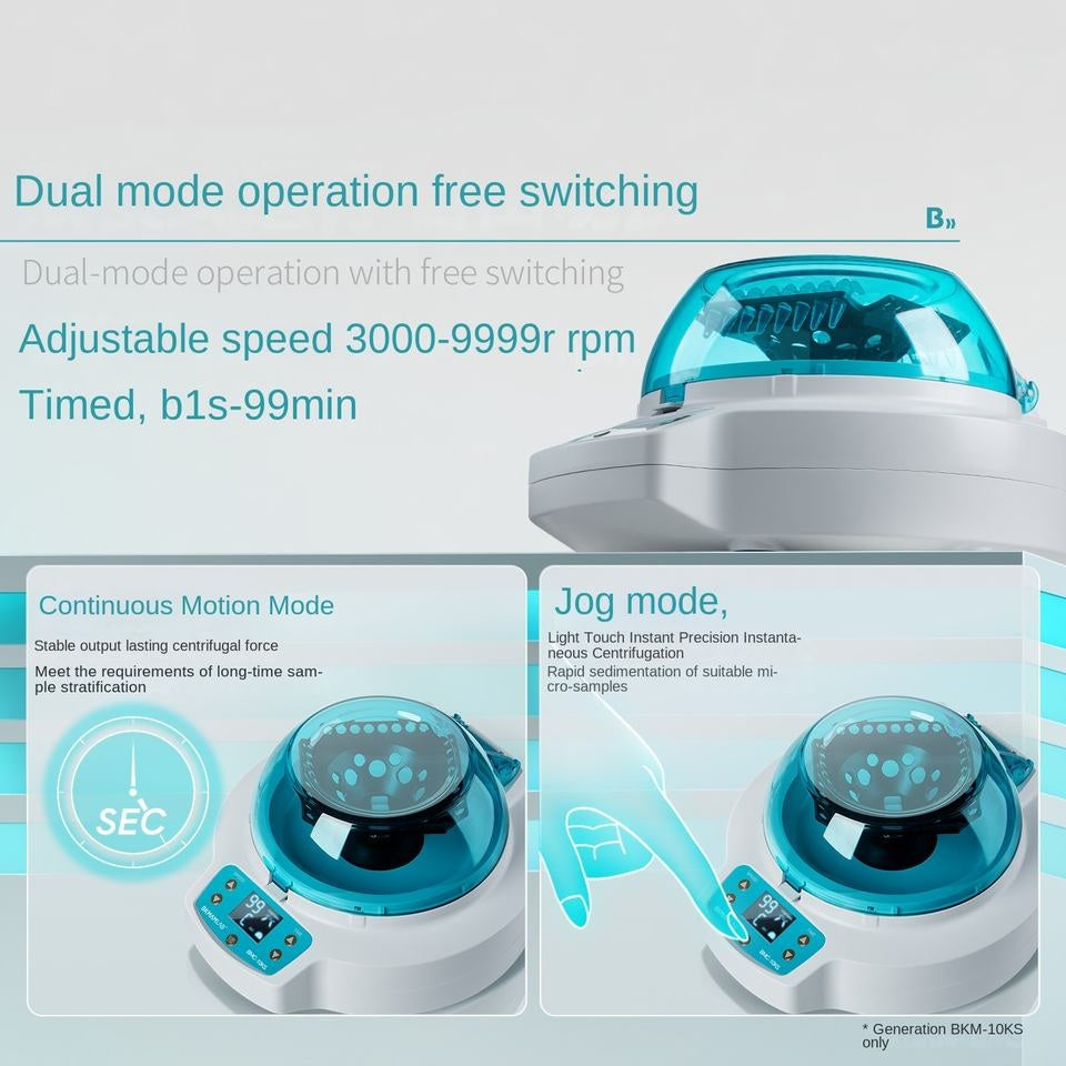 Bio-Micro Palm Centrifuge Bmc-4k Model 12000xg Variable Speed High Precision Serum Fat Separation