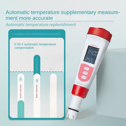 Portable Ph for Pen & Meter for Aquarium Water Quality Testing 0.1ph Accuracy