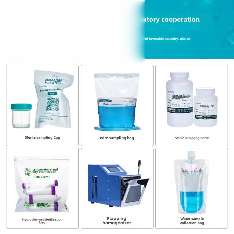 Sterile Pa Filter Membrane 400ml Biological Homogenization Sampling Bag with Half-Sheet Full