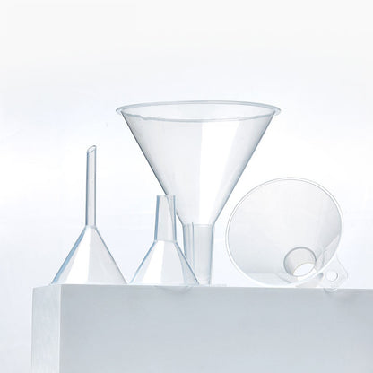 Lab Plastic Funnel Disposable Funnels Thickened Long Neck Tapered Triangular Funnel