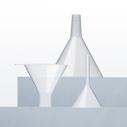 Lab Plastic Funnel Disposable Funnels Thickened Long Neck Tapered Triangular Funnel