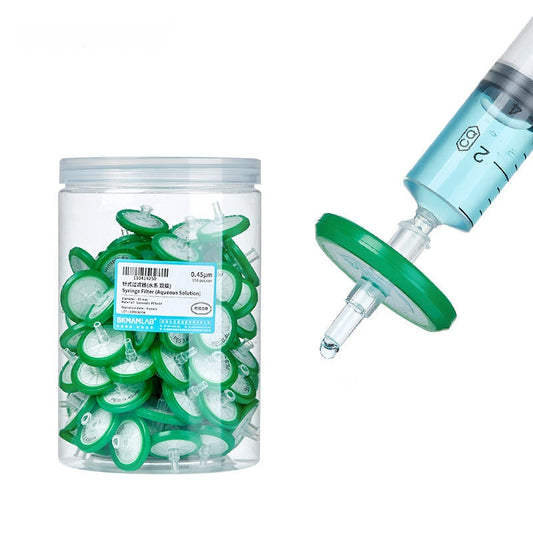 Biological Disposable Sterile Syringe Filter 0.22 0.45um PES Nylon Hydrophobic Hydrophilic Syringe