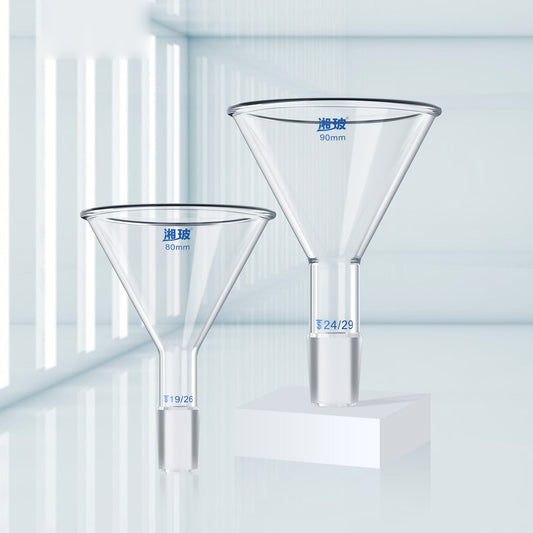 Glassware Standard-Mouth Triangular Funnel Glass Funnels
