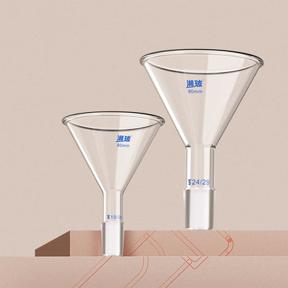 Glassware Standard-Mouth Triangular Funnel Glass Funnels