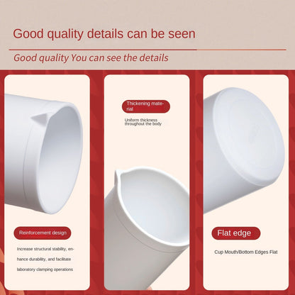 PTFE Beaker with Scale High Temperature Resistant Acid & Alkali Compatible Thickened Design