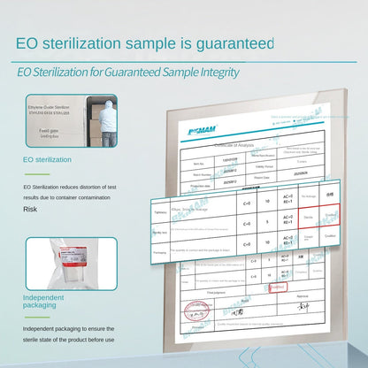 Disposable Stacked Screw Lid Sampling Cups for Urine Sputum Dirty Samples