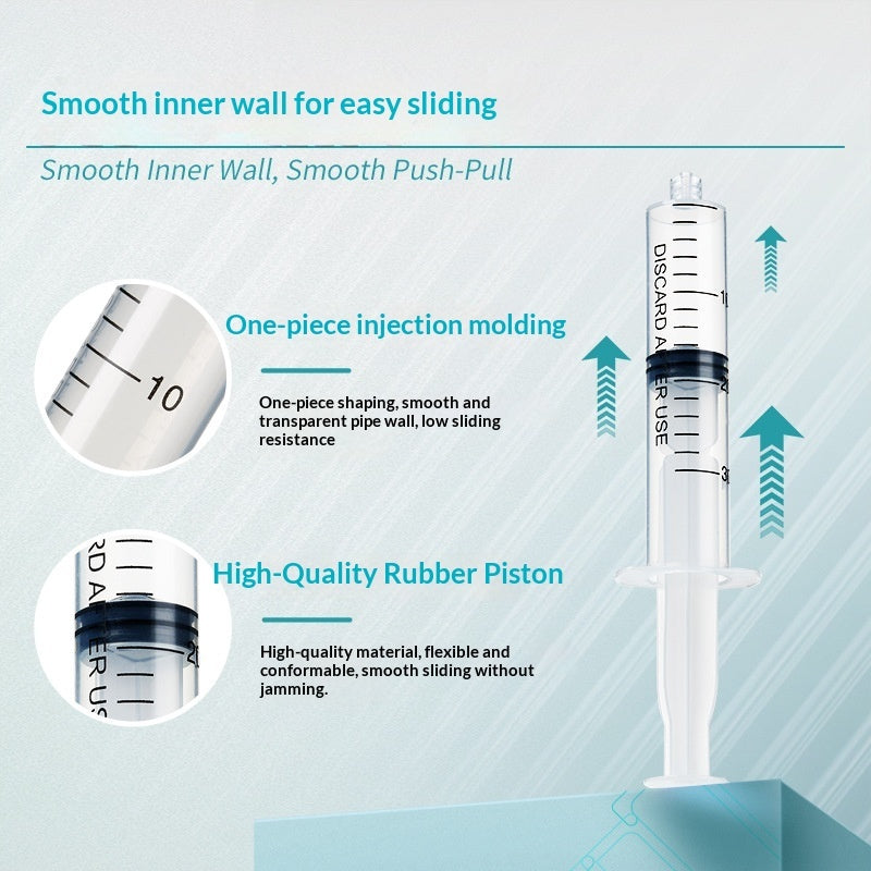 Disposable Plastic Sampler Screw Socket Injector Laboratory Syringe Filter