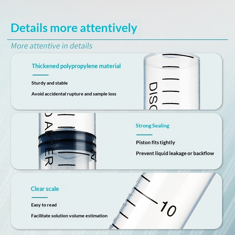 Disposable Plastic Sampler Screw Socket Injector Laboratory Syringe Filter