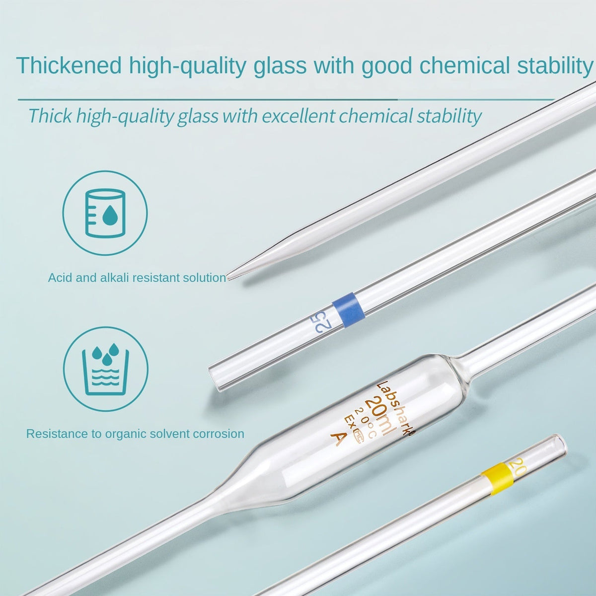 Belly Pipette Thickened Material Glass Dropper Fat Class a Inspectable Single Standard 1-100ml