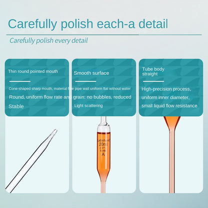 Belly Pipette Thickened Material Glass Dropper Fat Class a Inspectable Single Standard 1-100ml