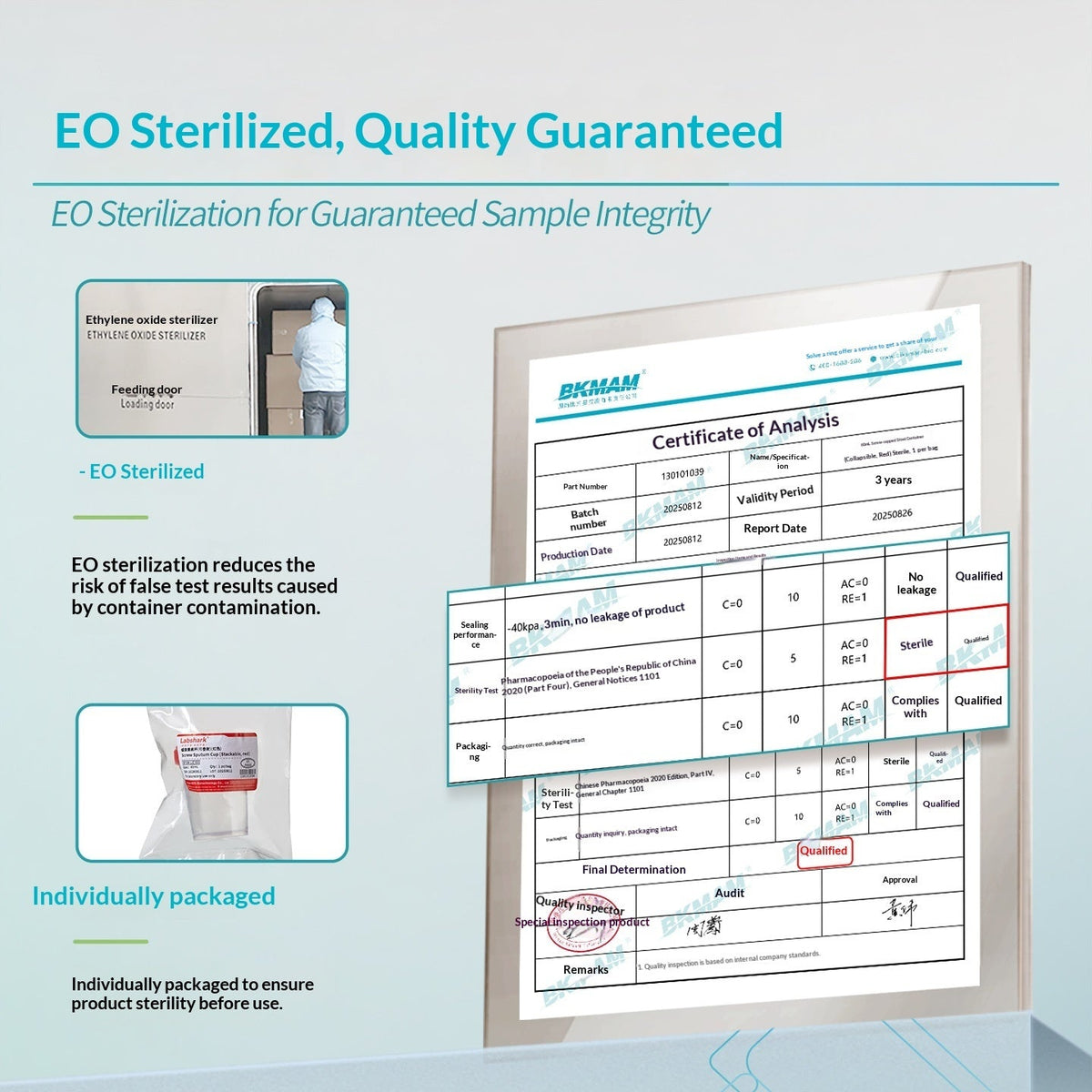 Disposable Stacked Screw Lid Sampling Cups for Urine Sputum & Dirty Samples