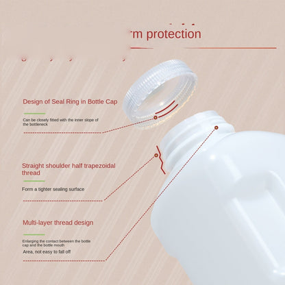 Large Capacity Reagent Bottle HDPE PP Wide & Small Mouth Transparent Brown