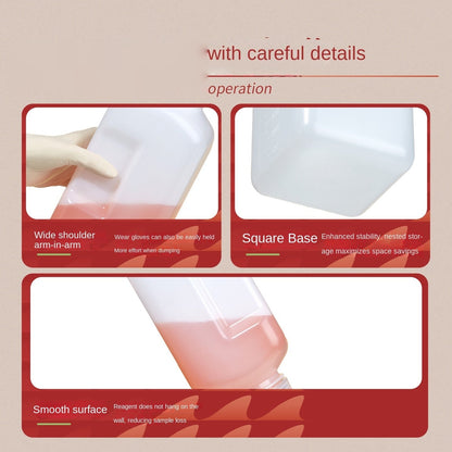 Large Capacity Reagent Bottle HDPE PP Wide & Small Mouth Transparent Brown