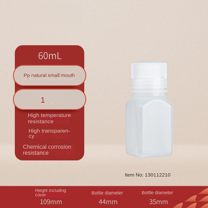 Large Capacity Reagent Bottle HDPE PP Wide & Small Mouth Transparent Brown