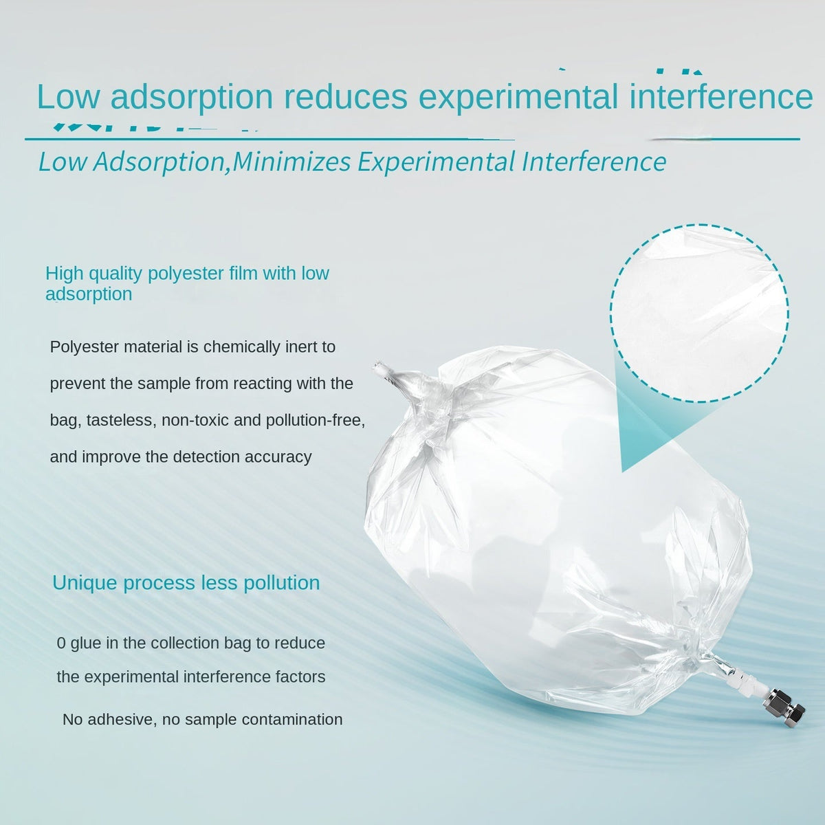 Odor Sampling Gas Collection Bag Pollution Source Gas Concentration Polyester Odorless