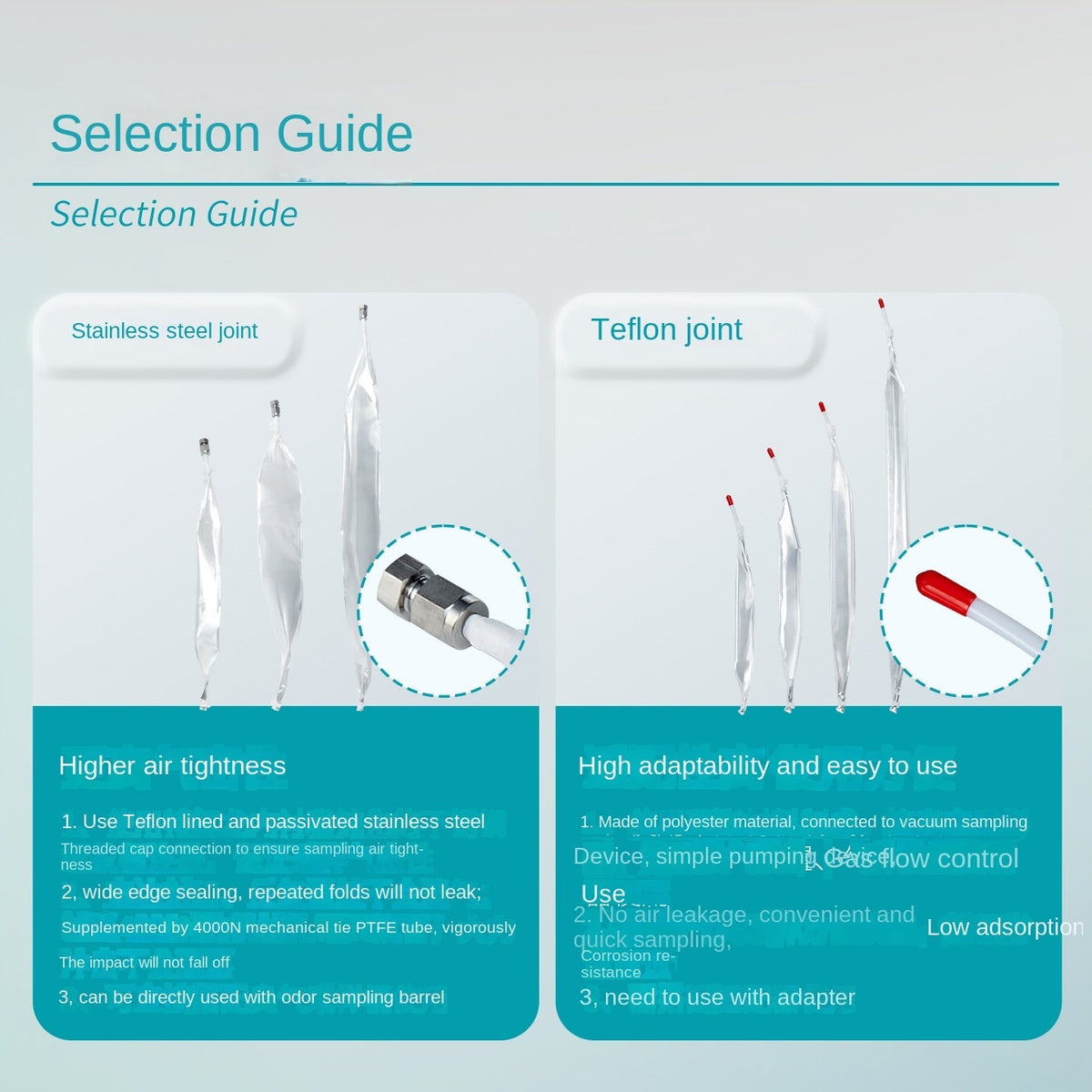 Odor Sampling Gas Collection Bag Pollution Source Gas Concentration Polyester Odorless