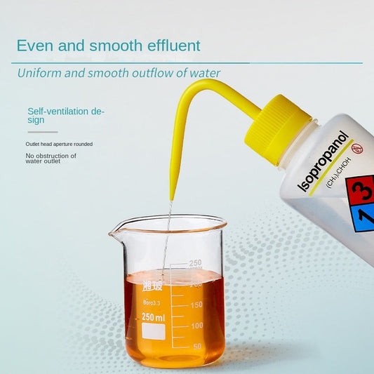 Plastic Safety Washing Bottle for Methanol Ethanol Acetone Distilled Water