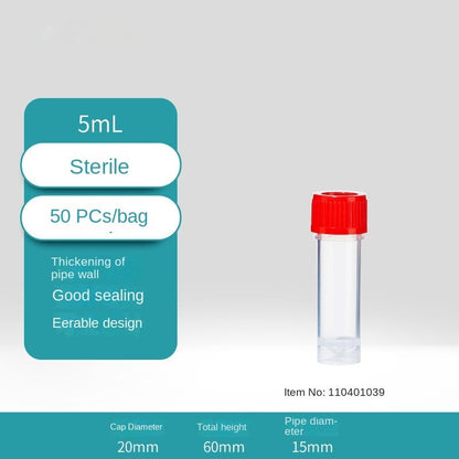 Biological Sampling Tube Preservation Freezing Tip Flat Bottom Centrifuge Sample Tube 5/10/20/30mL
