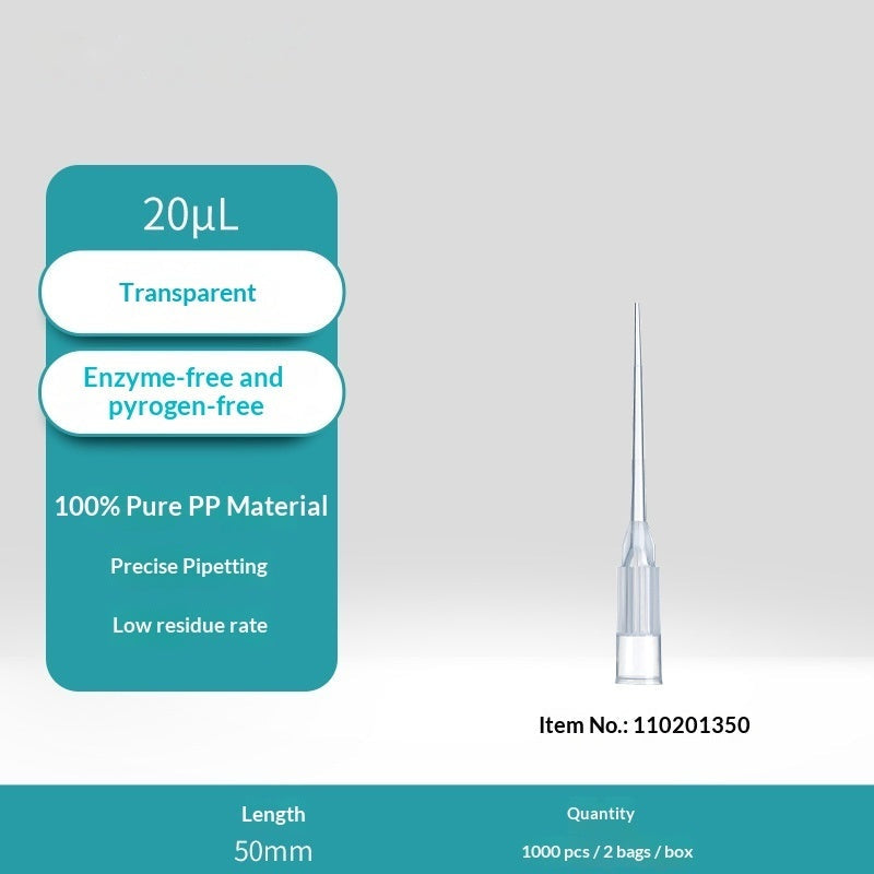 Bio-Ruining Disposable PP Pipette Gun Tip Bag Boxed Sterilization Filter Element