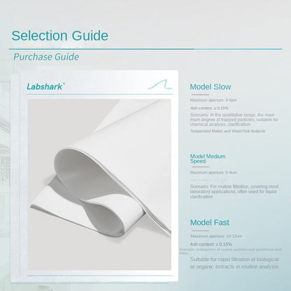 Large Qualitative Filter Paper Laboratory Medium Speed Fast Slow Double Ring Quantitative Oil
