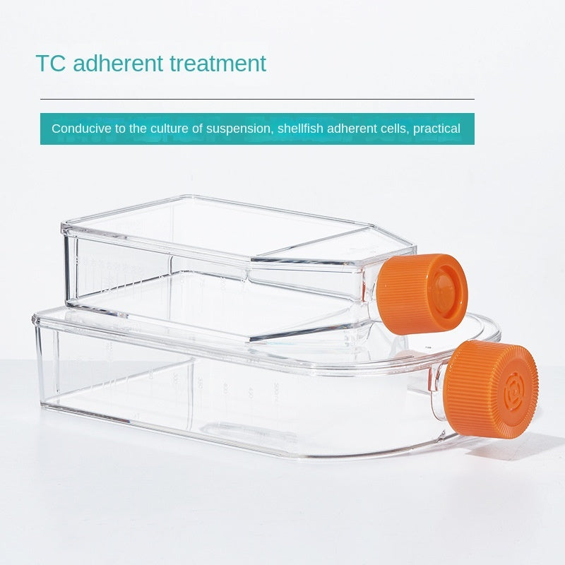 75cm & 175cm Square Rectangular Torticollis Breathable Airtight Lid Cell Culture Flask