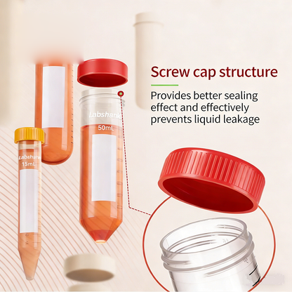 Disposable Plastic Centrifuge Tubes with Screw Caps/Round Bottom/Conical Bottom