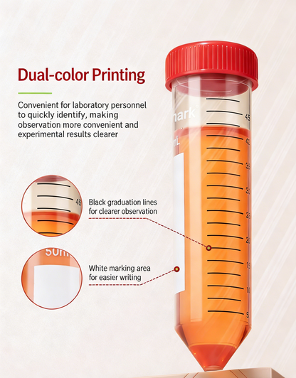 Disposable Plastic Centrifuge Tubes with Screw Caps/Round Bottom/Conical Bottom