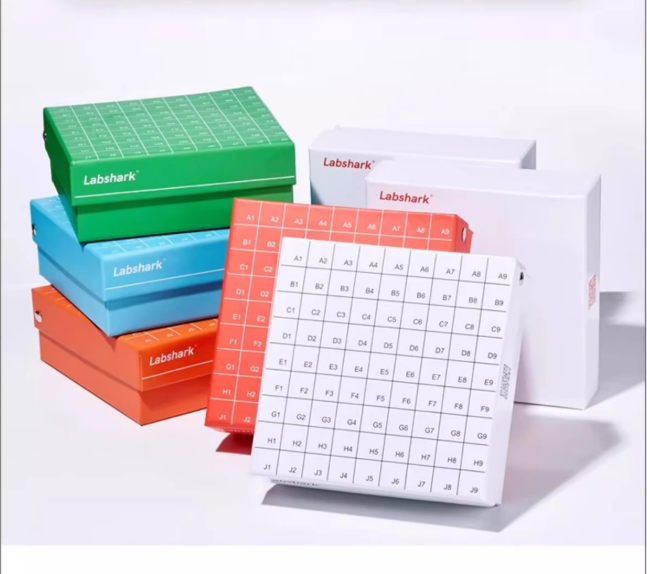 Paper Cryopreservation Box/Paper Cryogenic Storage Box, 1.5-2ml, 5 Colors Available, 81/100 Chamber
