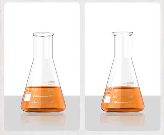 Glass Conical/Triangular/Erlenmeyer Flask, Wide/Narrow-Mouthed, 50-1000ml Available