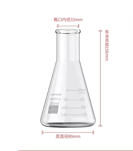 Glass Conical/Triangular/Erlenmeyer Flask, Wide/Narrow-Mouthed, 50-1000ml Available