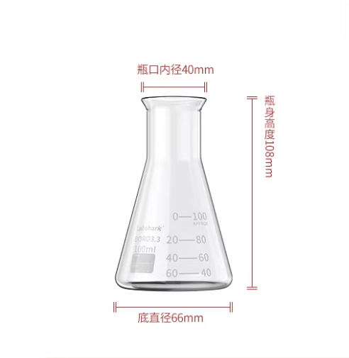 Glass Conical/Triangular/Erlenmeyer Flask, Wide/Narrow-Mouthed, 50-1000ml Available