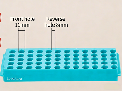 Double-Sided Centrifuge/EP/PCR Tube Rack/Holder, 24/32/60/96 Well for 0.5/1.5/2ml Test Tube Use
