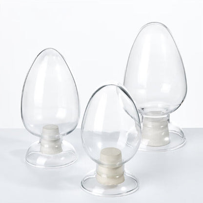 Glass Seed Bottle with Circular/Conical Head, 125-500ml Available