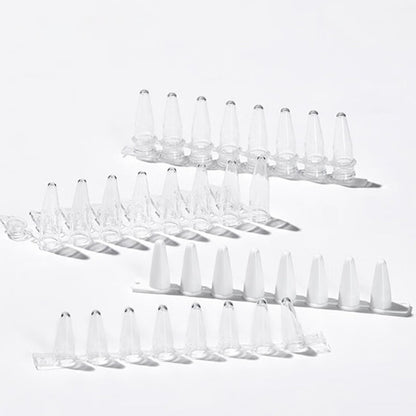 Bio 8-Tube PCR Centrifuge Tube Plate 0.1/0.2/0.5ml Capacities High Temperature Resistant 8-Tube PCR