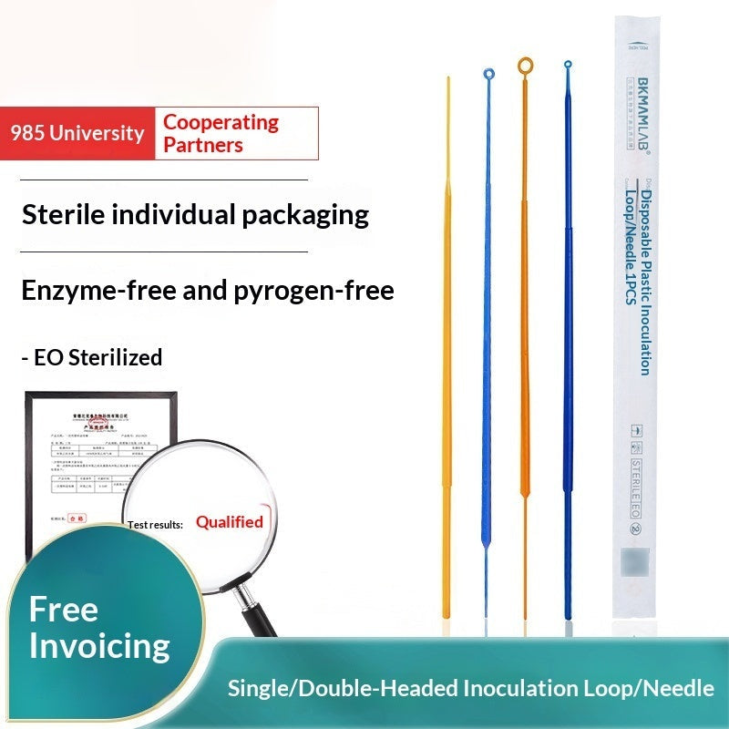Biological Disposable Sterile Plastic Copper Inoculation Ring Needle 1ul/5ul/10ul Capacities 1-5mm
