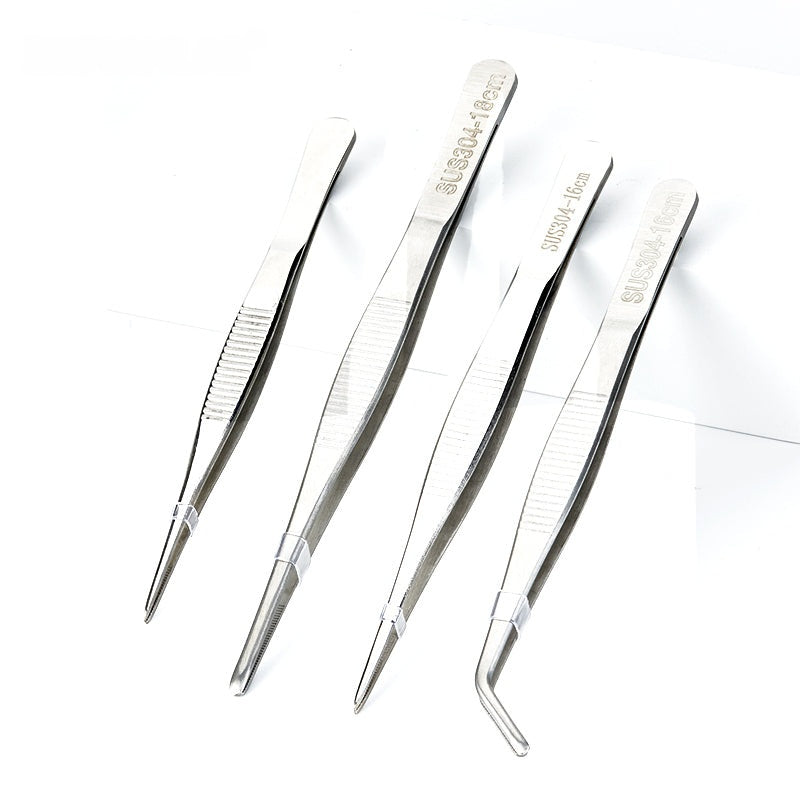 Stainless Steel Tweezers with Flat/Bent/Straight Pointed/Bent Pointed Head