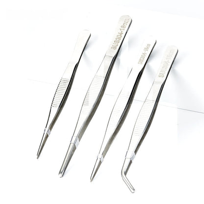 Stainless Steel Tweezers with Flat/Bent/Straight Pointed/Bent Pointed Head