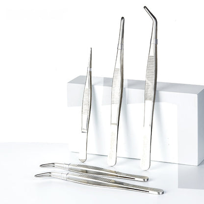 Stainless Steel Tweezers with Flat/Bent/Straight Pointed/Bent Pointed Head