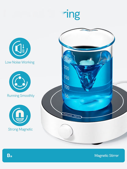 Magnetic Stirrer Magnetic Plate with 3 Stir Bars