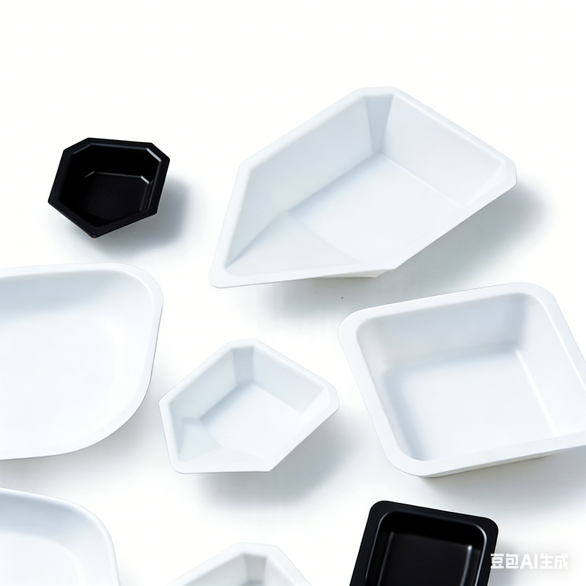 Plastic Antistatic Weighing Pans Dishes Square & Diamond Shapes Various Sizes