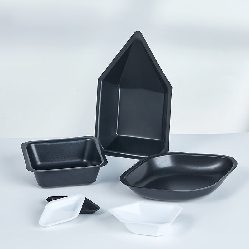 Bioplastic Anti-Static Disposable Weighing Tray Boat Various Sizes Square Diamond-Shaped Laboratory