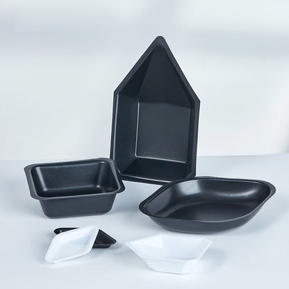 Bioplastic Anti-Static Disposable Weighing Tray Boat Various Sizes Square Diamond-Shaped Laboratory