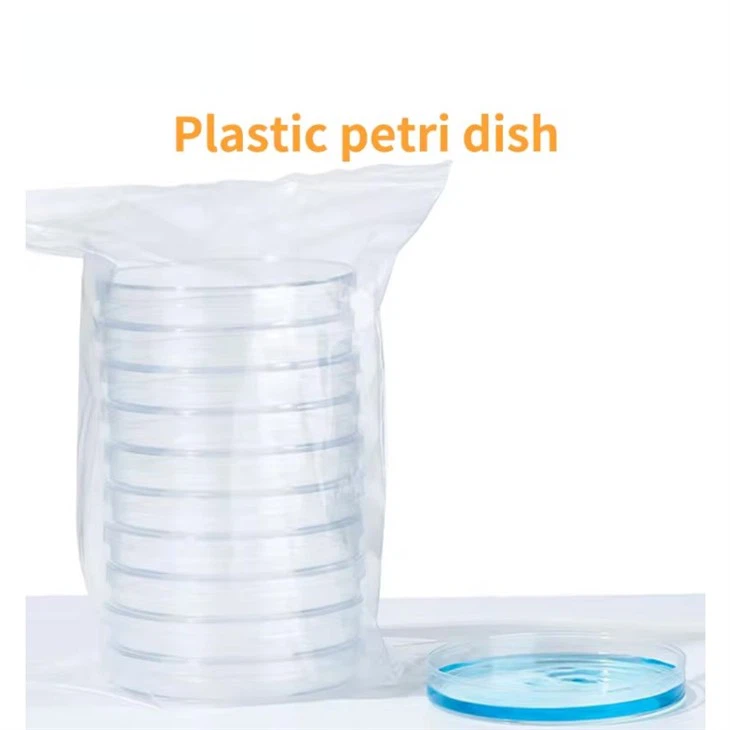 Disposable Plastic Petri Dishes/Bacterial Culture Dishes, Sterilized Bags/Boxes, 60mm