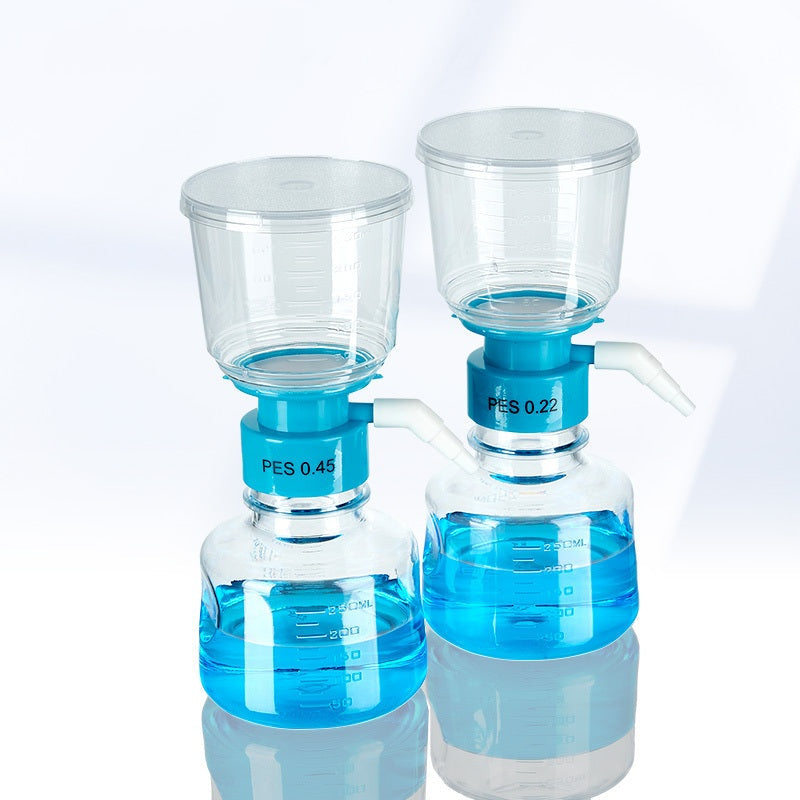 Biological Disposable Vacuum Filtration Apparatus Receiving Bottle Sterile PES Laboratory Vacuum