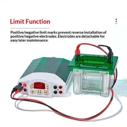 Horizontal Vertical Electrophoresis Instrument Agarose Gel WB Transfer Tank Timer Function No Tank