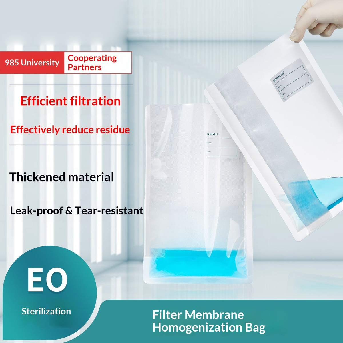 Lab Sterile Biological Filter Membrane Homogenizing 400ml Half/Full Sheet Laboratory Sterile
